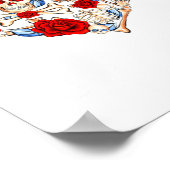 Roses And Skulls Heart Gothic Style Valentine Be M Poster (Hoek)