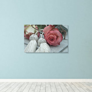Roses and Tassels canvas print
