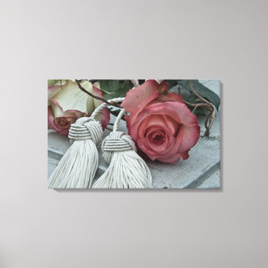 Roses and Tassels canvas print (Voorkant)