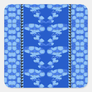 Roses And Waves Roses Vierkante Sticker