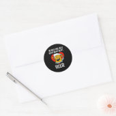 Roses Are Red Blah Beer Funny Valentines Day Drink Ronde Sticker (Envelop)