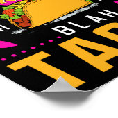 Roses Are Red Blah Blah Blah Tacos Foodie Valentin Poster (Hoek)