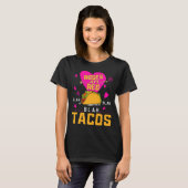 Roses Are Red Blah Blah Blah Tacos Foodie Valentin T-shirt (Voorkant volledig)