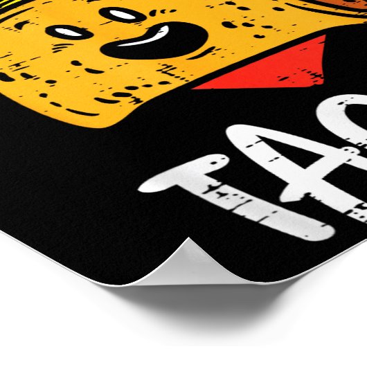 Roses Are Red Blah Tacos Funny Valentine Day Food  Poster (Hoek)