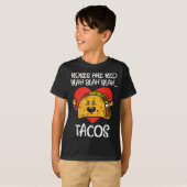 Roses Are Red Blah Tacos Funny Valentine Day Food  T-shirt (Voorkant volledig)