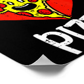 Roses Are Red Blah Zza Funny Valentine Day Food  Poster (Hoek)