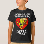 Roses Are Red Blah Zza Funny Valentine Day Food  T-shirt (Voorkant)