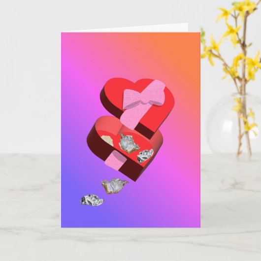 Roses are red, chocolates are gone kaart (Gele Bloem)