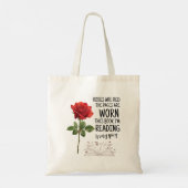 Roses Are Red This Book Is Very Spicy Book Lover Tote Bag (Achterkant)