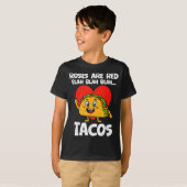 Roses Blah Tacos Funny Valentines Food Lover Men W T-shirt (Voorkant volledig)