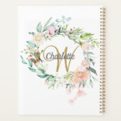 Roses Bloemengoud Script Monogram 2023 Planner (Achterkant)
