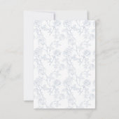 Roses Blue Crest Wedding Save The Date (Achterkant)