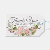  Roses Bouquet bedankt Cadeaulabel (Voorkant (Horizontaal))