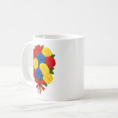 Roses Bouquet Classic Mug Koffiemok (Voorkant links)
