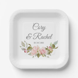  Roses Bouquet Wedding Papieren Bordje