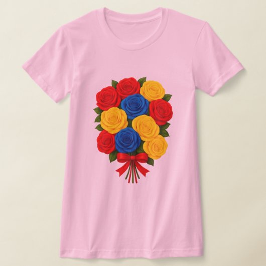Roses Bouquet Women's Slim Fit T-Shirt (Laagn)