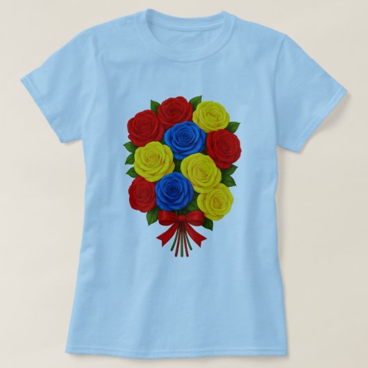 Roses Bouquet Women's T-Shirt (Design voorkant)