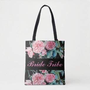 Roses Bride Wedding Bridesmaid Canvas tas