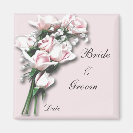 Roses Bruid&Groom Magneet (Voorkant)