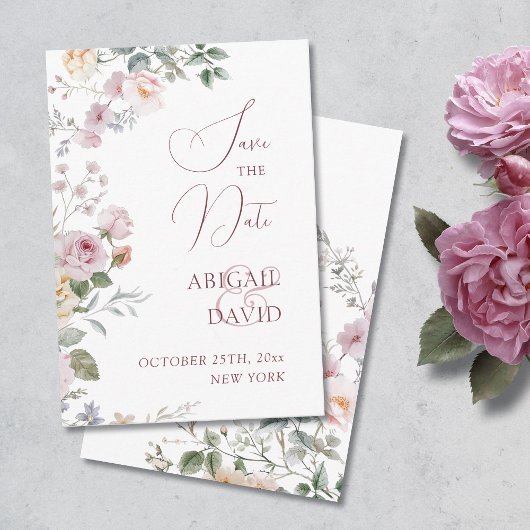 Roses Bruiloft Save The Date