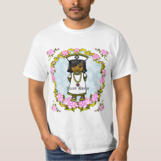Roses Bruin Meisje Verpleegster T-shirt