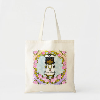Roses Bruin Meisje Verpleegster Tote Bag