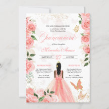 Roses Butterfly Mariposa Quinceanera