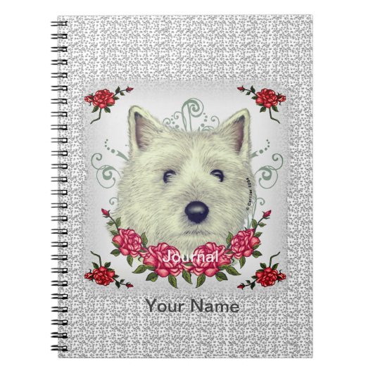 Roses Cairn Terrier Notitieboek (Voorkant)