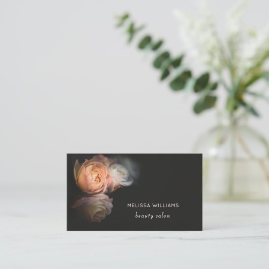 Roses Dark Romantic Visitekaartje (Staand voorkant)