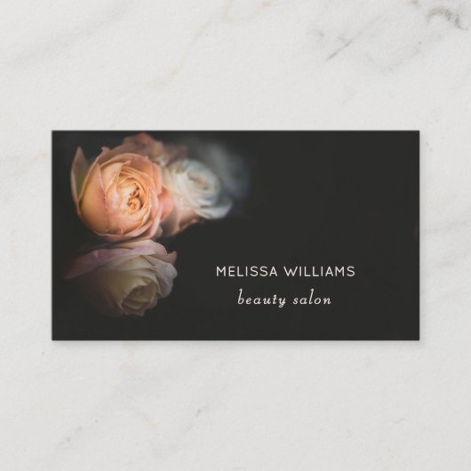 Roses Dark Romantic Visitekaartje (Voorkant)