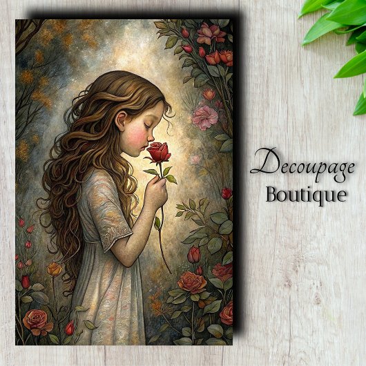 Rose's Eerste Kus Decoupage Tissuepapier
