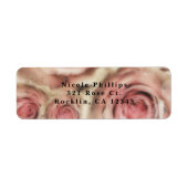 Roses Elegant Vrijgezellenfeest Party Invitation Etiket (Voorkant)