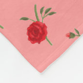 Roses Fleece Deken (Hoek)