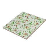  Roses Floral Pattern Tegeltje (Zijkant)