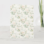 Roses Floral Peacock Beauty Is Love Kaart (Achterkant)