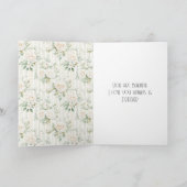 Roses Floral Peacock Beauty Is Love Kaart (Binnen)