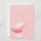 Roses Floral Tea Party Baby shower Uitnodiging (Achterkant)