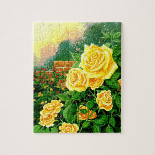 Roses Geel rozen Gootpuzzel Legpuzzel