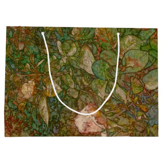 Roses gift bag groot cadeauzakje (Achterkant)