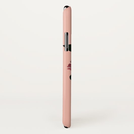  Roses Girly Floral Initiaal Naam Case-Mate iPhone Case (Achterkant / rechts)