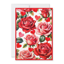 Roses & Hearts Galentine's Night Feest Uitnodiging