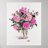 Roses in a Glass Jar Poster (Voorkant)