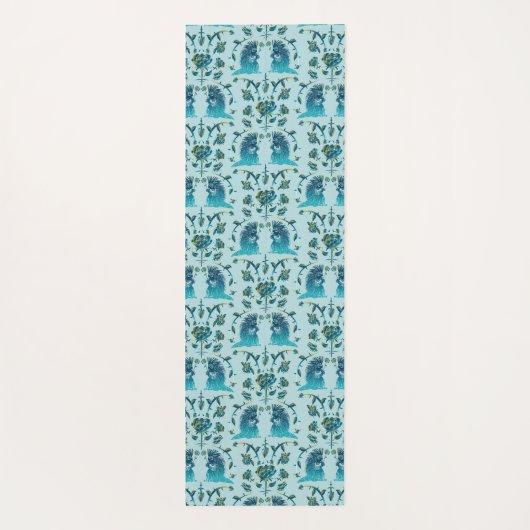 Roses In a Rough Patch Aqua Yogamat (Achterkant)