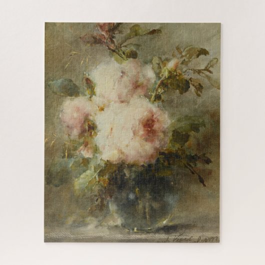 Roses in a Vase by Margaretha Roosenboom Legpuzzel (Verticaal)