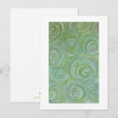 Roses in green, white and pinks Flat Card Feestdagenkaart (Voorkant / Achterkant)