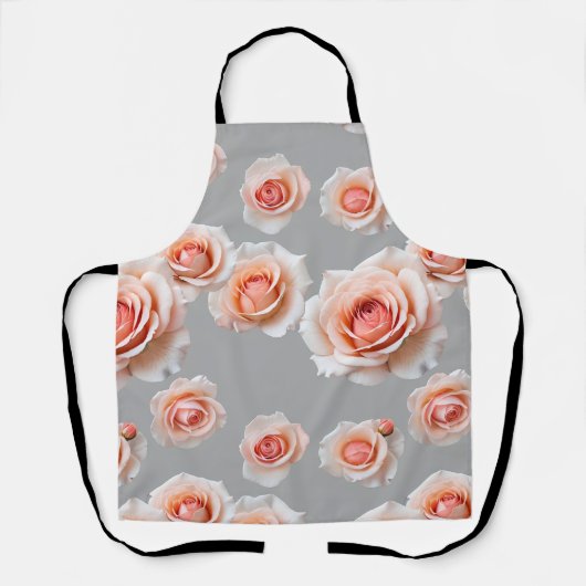 Roses In Shades Of Peach And Coral Scattered Schort (Voorkant)