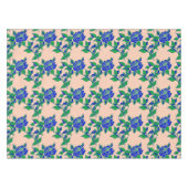 Roses In Striking Electric Blue With Green Leaves Tafelkleed (Voorkant (Horizontaal))