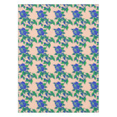 Roses In Striking Electric Blue With Green Leaves Tafelkleed (Voorkant)