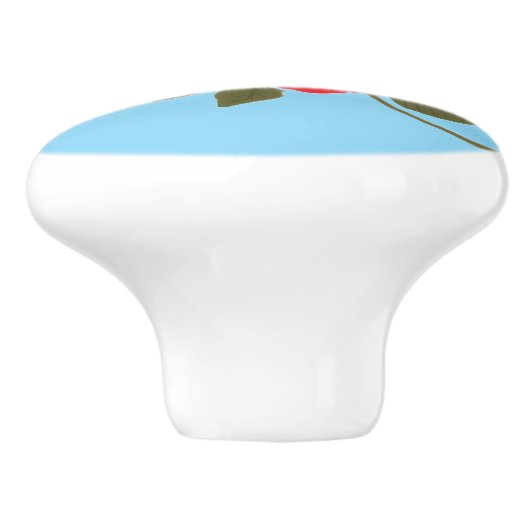 Roses Keramische Knop (Zijkant)