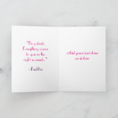 Roses Mandala, Greeting Card Kaart (Binnen)